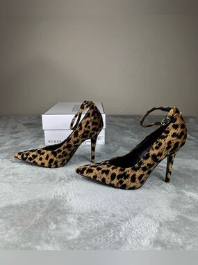 Guess womens napril ankle strap stiletto dress pumps heels sz 6